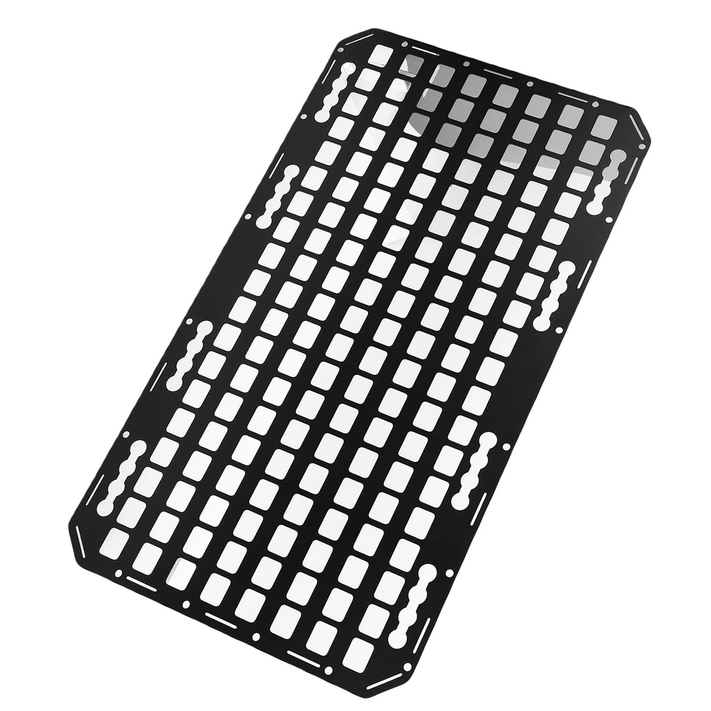 Truck Bed Molle Panel Aluminum 17x30x0.08in Side Truck Bed Molle Panel Rack System for Sedans SUVs Pickups Trucks RVs Trailers