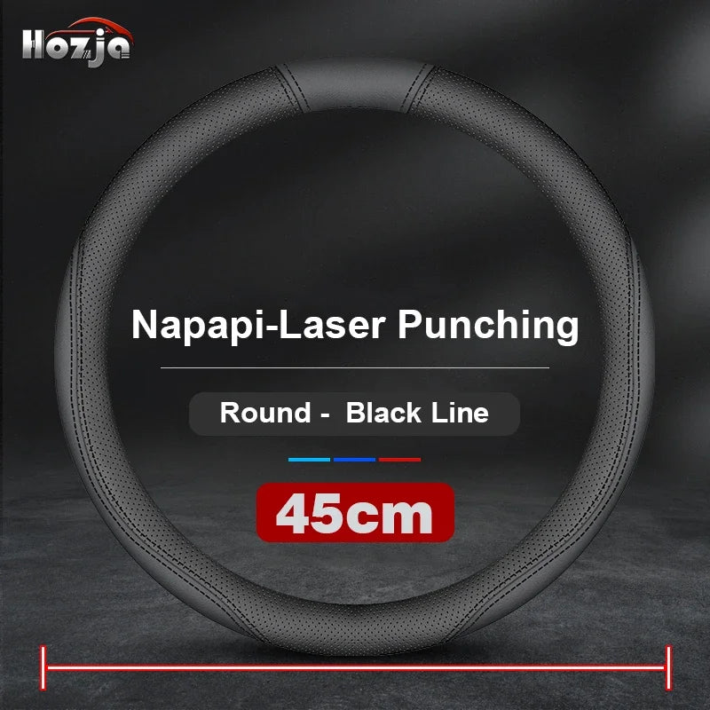 Large Size Bus Truck Steering Wheel Cover Leather Braid Cover for MAN TGS TGX E TGE CIT TGL TGM Auto Interior Accessories