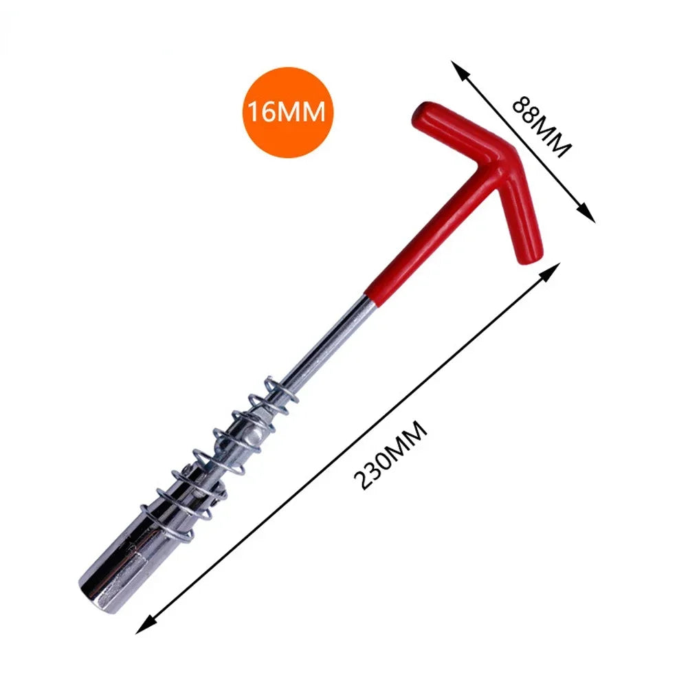 Herramienta de extracción de bujías, llave de tubo de extracción de bujías de 14 mm, 16 mm y 21 mm, llave con rotación de 360 ​​grados, herramienta de reparación de automóviles