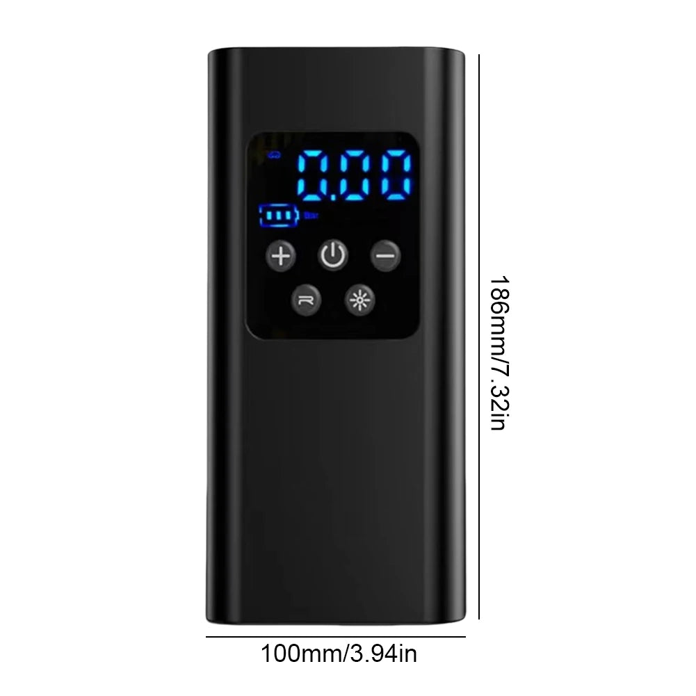 Car Air Pump LCD Digital Display Car Tire Inflatable Pump Digital Inflator Inflatable Pump for Motorcycle Bicycle Boat Car Tire