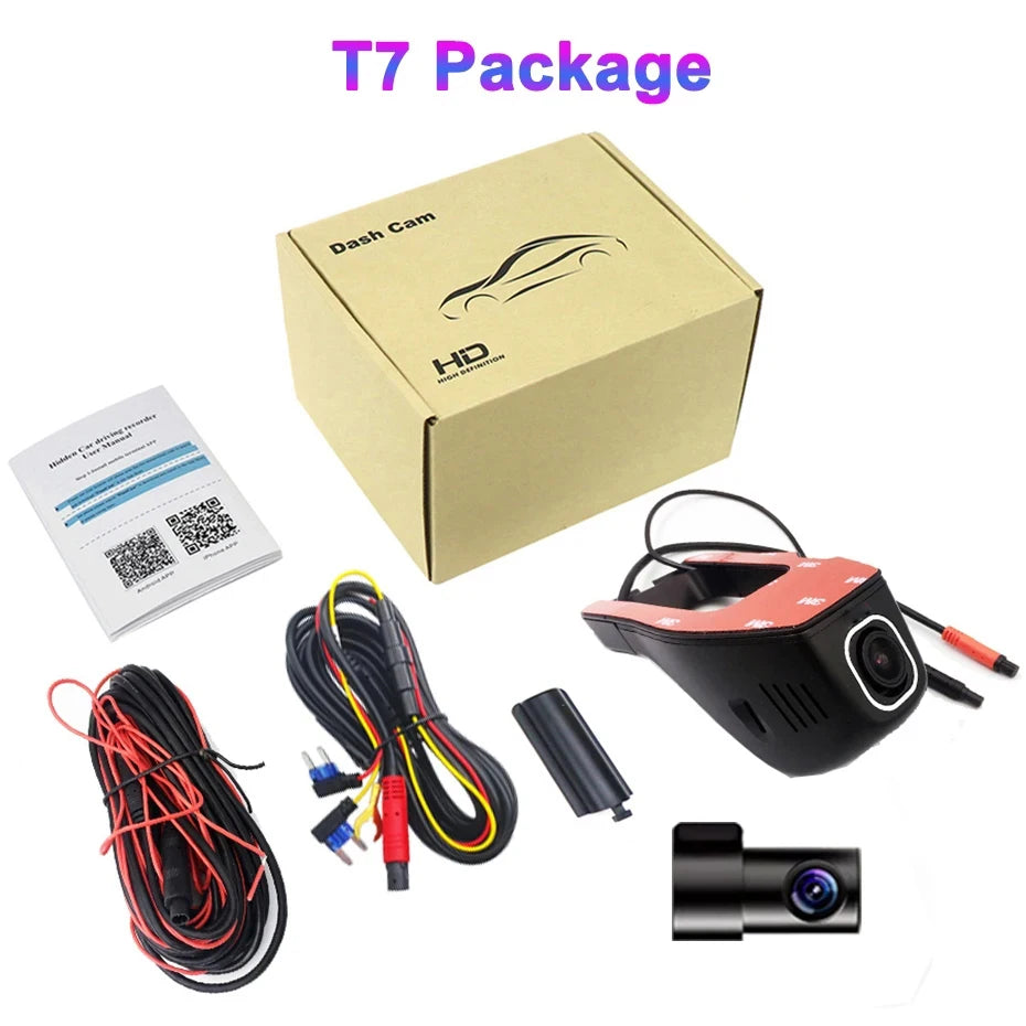 1080P Car Dashcam 4K 5K Video Recorder 24 Hours Front and Rear Car Camera Electronic Products Black Box APP Control Accessories