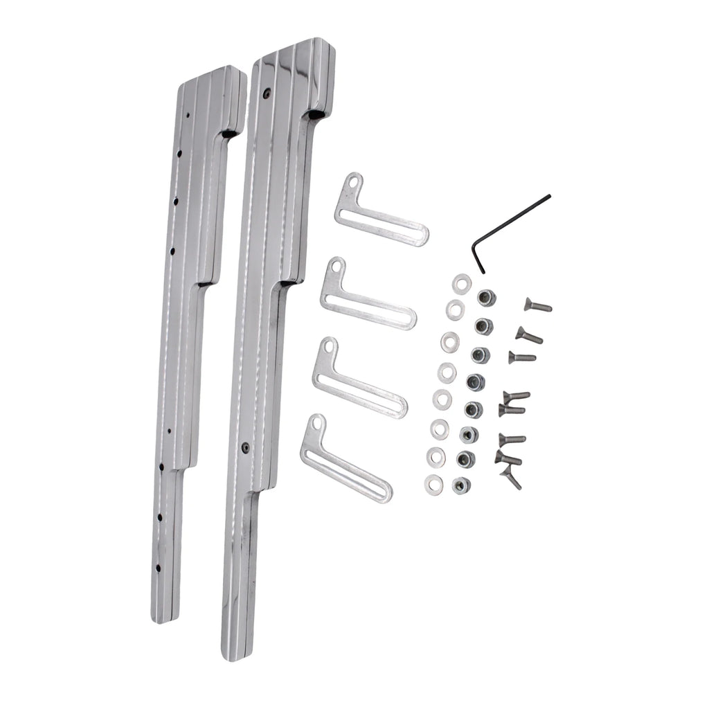 Chrome Aluminum Spark Plug Wire Looms Holder 40375 SI-AT25081 For SBC BBC 302 350 454 Ignition System Spark Glow Plugs Wear Part