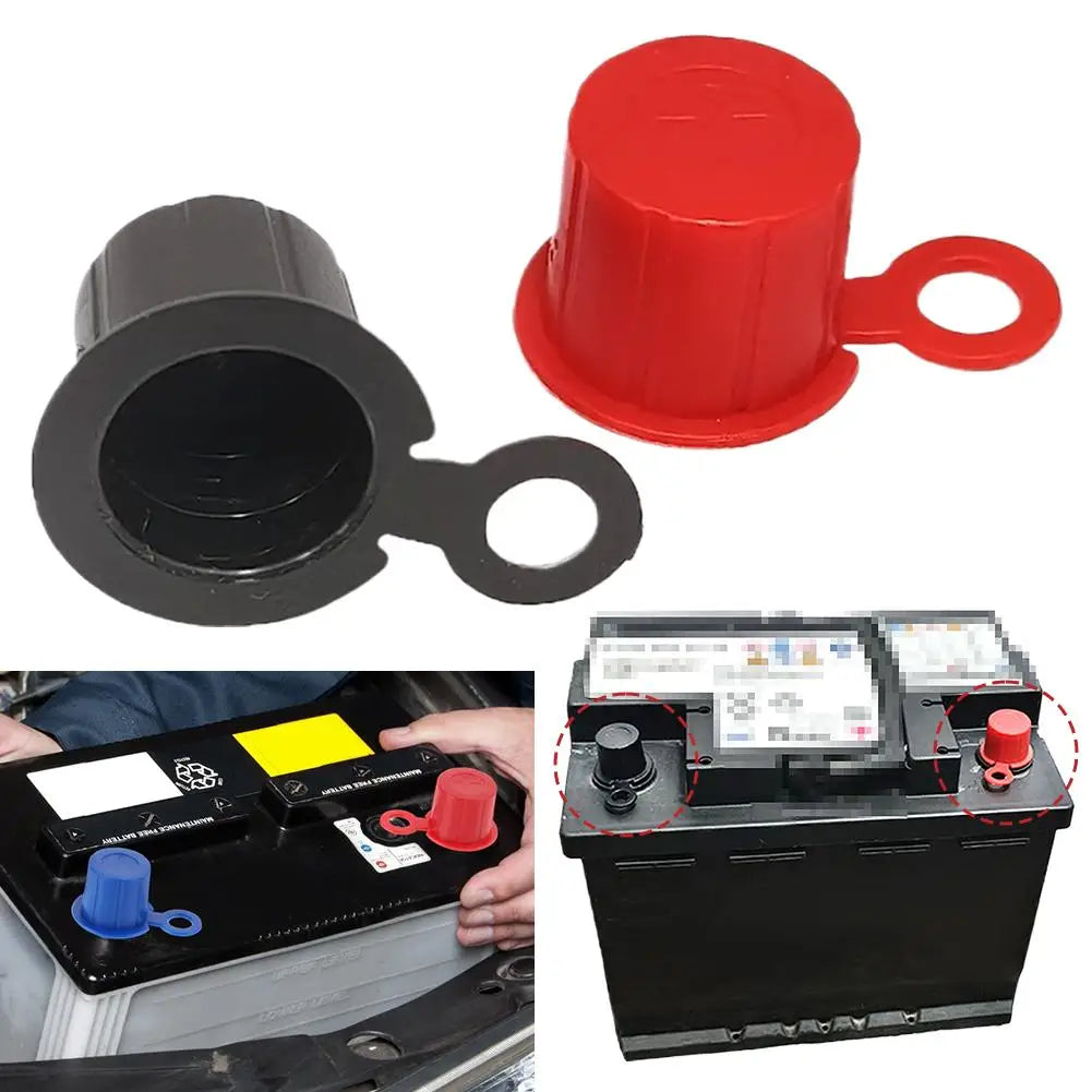 Car Battery Terminal Protection Cover Insulated Cap For Truck SUV High Strength Material Water Dust Proof Battery Protector