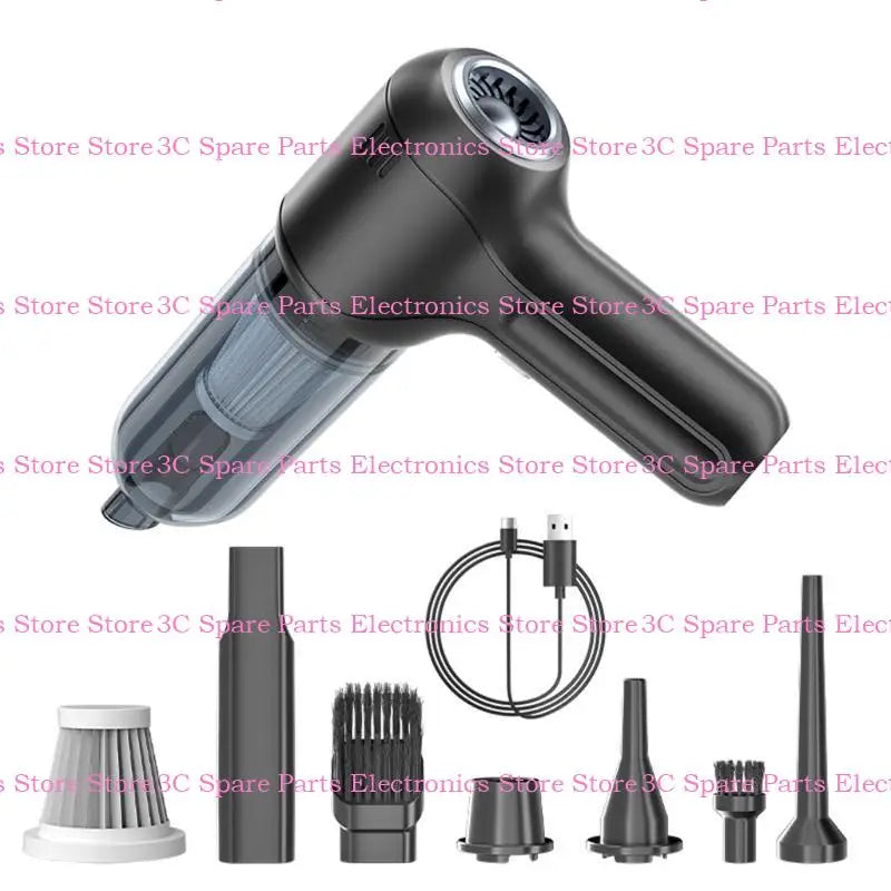 SZ Multipurpose Small Car Vacuum Handheld High Efficiency Car Vacuum Cleaner with Various Nozzles set for Deep Cleaning