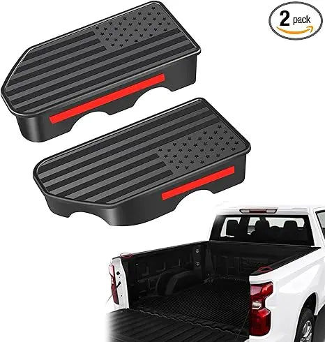 Car Stake Pocket Covers Custom for GMC Sierra Silverado 2019+ National Flag Truck Bed Rail Hole Plugs Stake Pocket Caps Cover