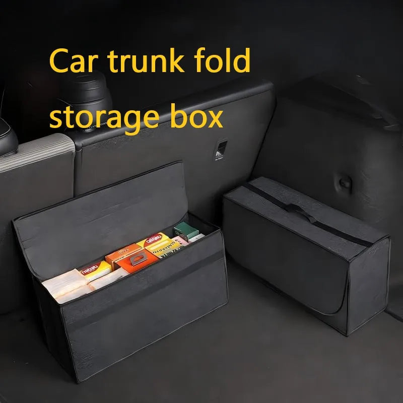 Car Trunk soft Organizer Felt Storage Box Accessories Large Anti Slip Compartment Boot Storage Organizer Tool Car Storage Bag