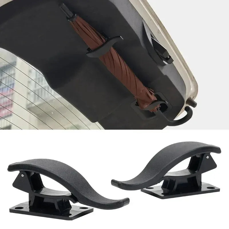 Car Seat Back Hook Multi-purpose Trunk Umbrella Mount Holder Car Umbrella Storage Organizer Holders Universal Car Accessory 2Pcs