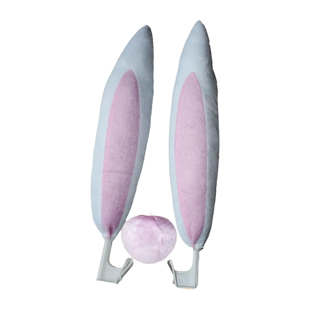 Car Decoration Accessory Rabbit Ears Truck Accessory Animal Style Gifts Nose Easter Decoration Portable Car Decoration