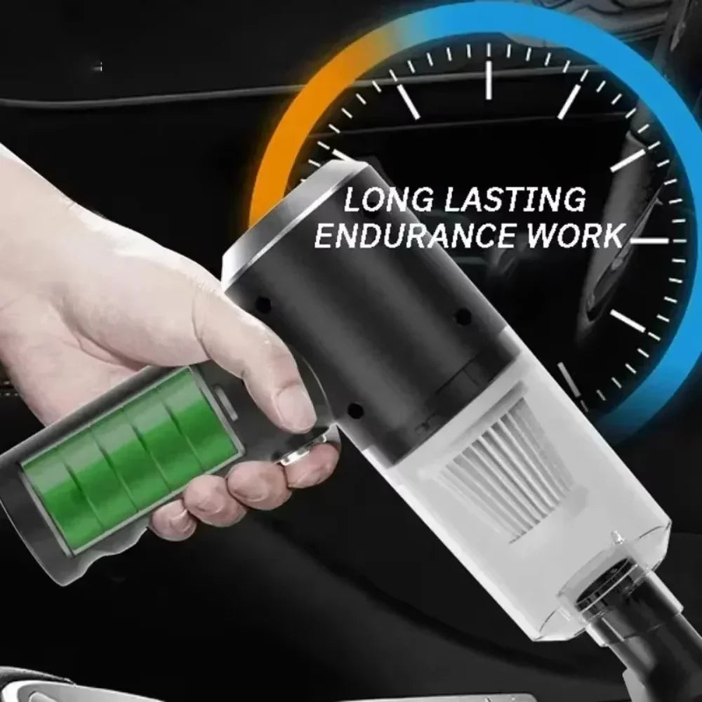 New 120W Vacuum Cleaner Portable Car Vacuum Cleaner USB Charging Handheld Cordless Powerful Suction for Auto/Home/Office/Pet Hai