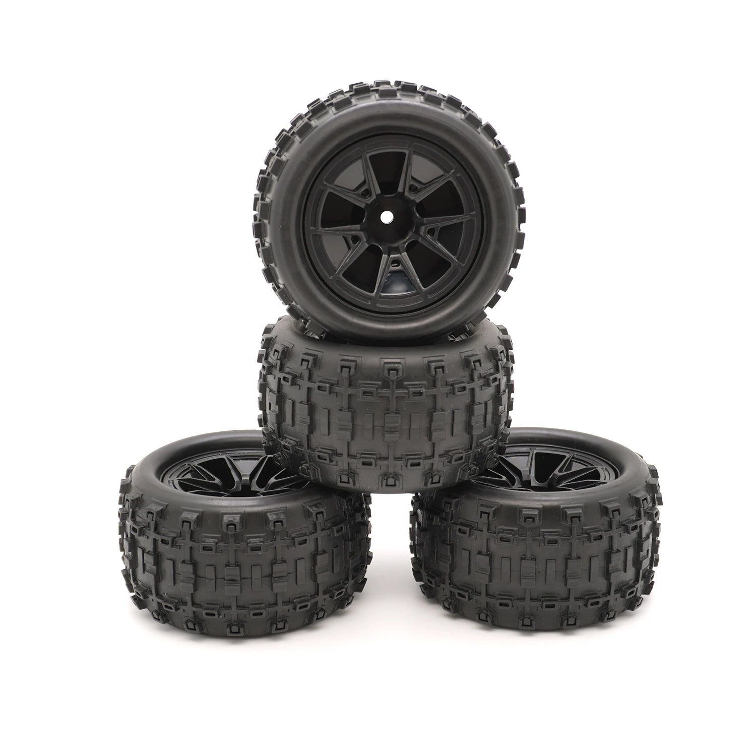 4PCS YSIDO RC Car Rubber Tires Wheels 85mm 12mm HEX Skidproof Wear-resistant Tyre for Hyper Go 14210 16210 WLTOYS 144001 144010