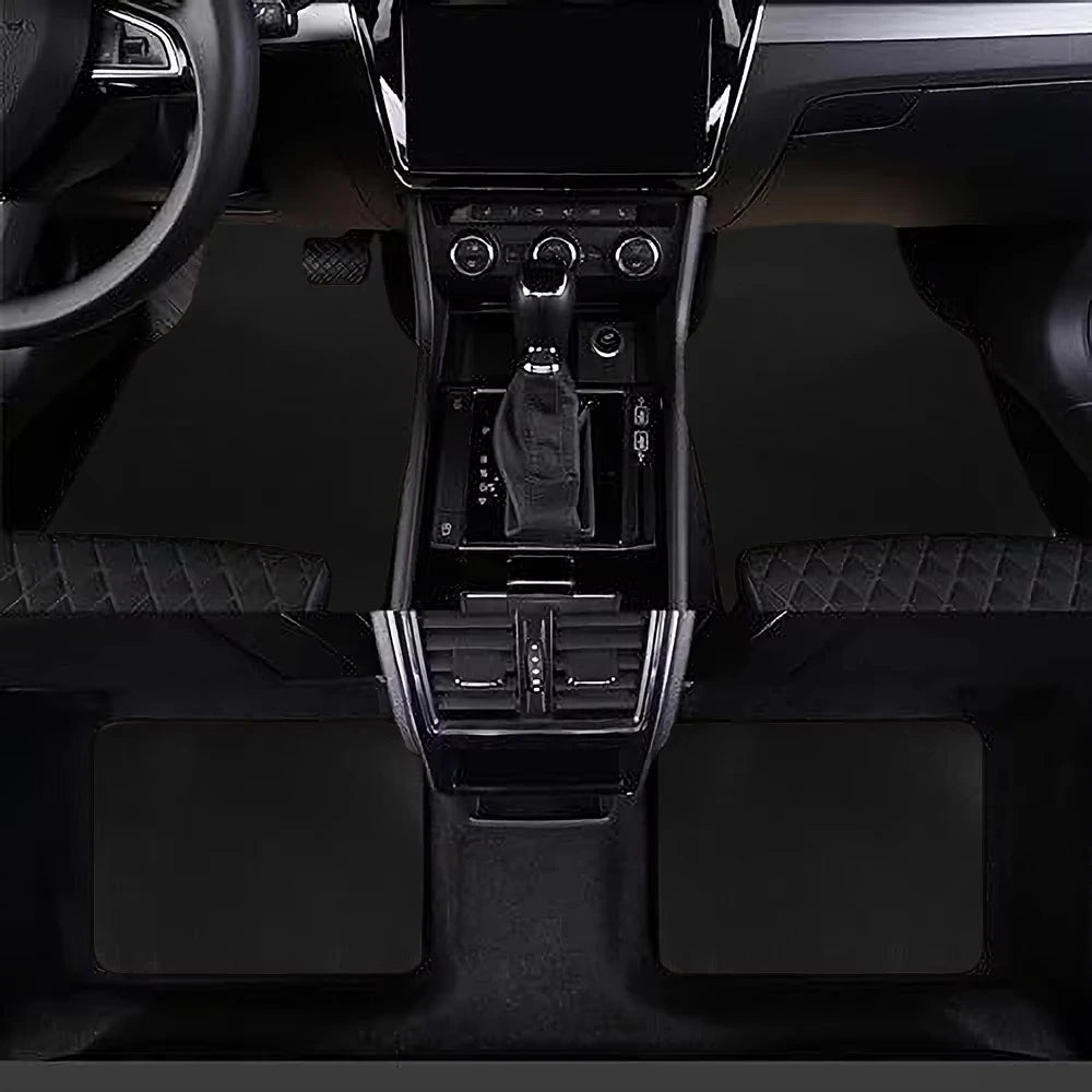 4pcs Universal Car Floor Mat Front & Rear Automotive Carpet Floor Mats Dirt And Wear-Resistant For SUV Sedans Vans Accessories