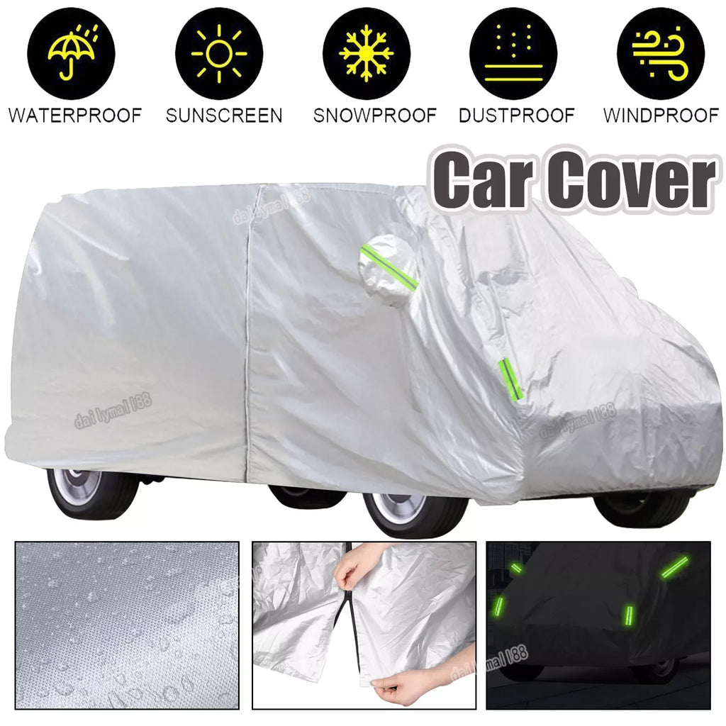 Waterproof Car Covers Outdoor Full Car Cover Sun Protector Fit For VW Transporter T3/4/5/6 Truck Snow Rain Dust Proof Car Cover