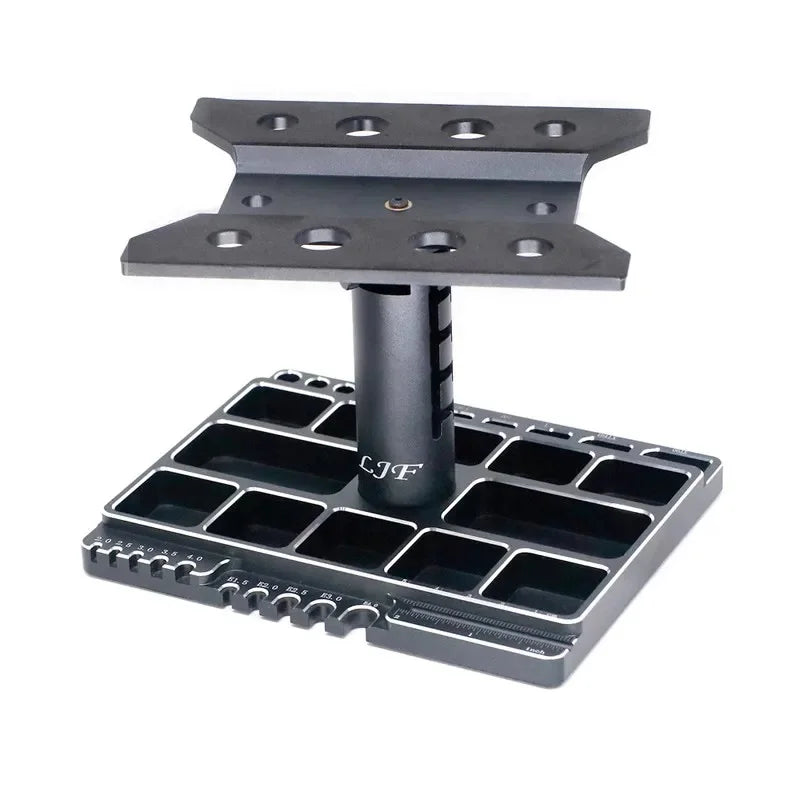 RC Cars Tool Heightening Work Stand Assembly Platform 360 Degree Rotate Repair Station for 1/10 Crawler Car Model Accessories