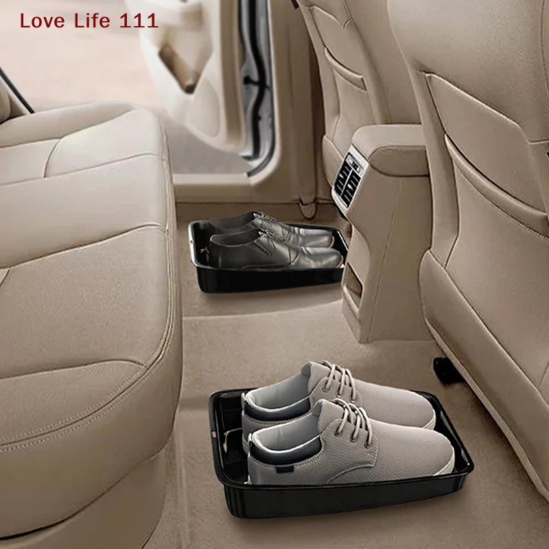New Car Shoes Storage Tray Interior Multifunctional Durable Accessory Tidying Vehicle Organizer Under Seat Container Box