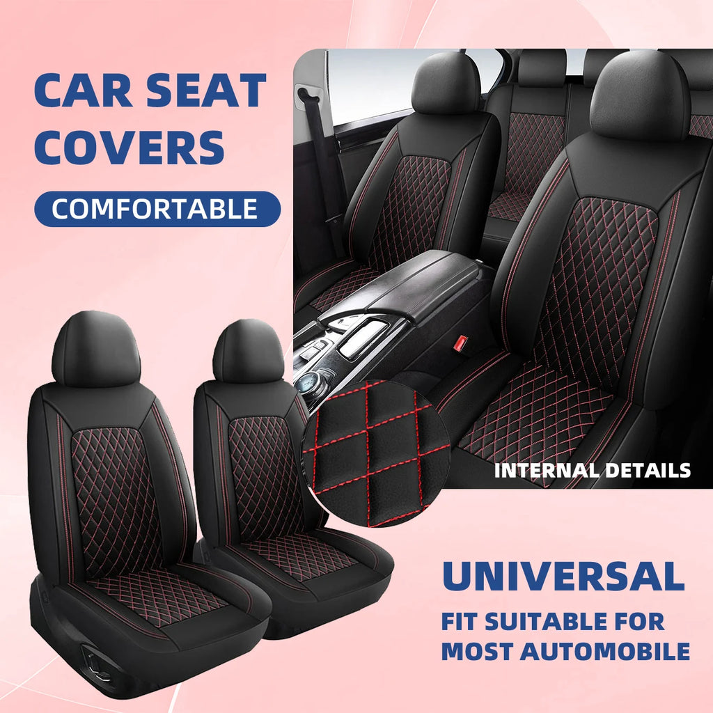 Car Seat Covers Full Set Front Split Rear Bench For Car Universal Cloth SUV Sedan Van Automotive Interior Covers  0910