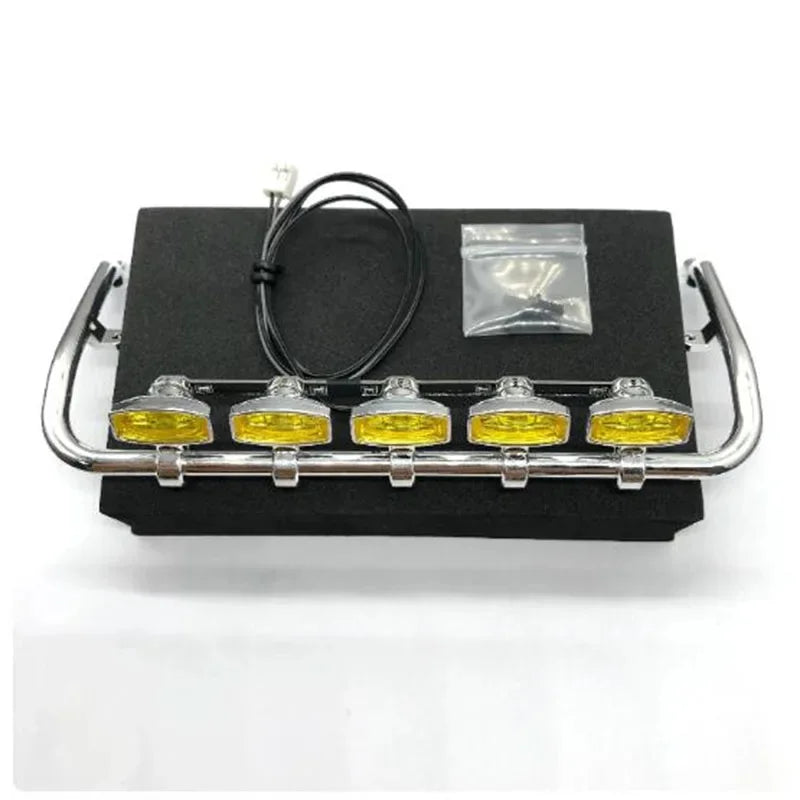 CTD-05F ABS Foco de techo Foco delantero para remolque de camión volquete RC Tamiya 1/14 SCANIA 770S VOLVO BENZ MAN Accesorios para coche