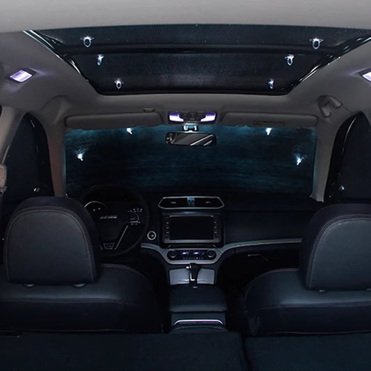 Full Car Sunshade Mat for Ford Transit Tourneo Custom 2012~2023 2013 Side Window Parasol Visor Cover Part Curtain Pad Accessorie