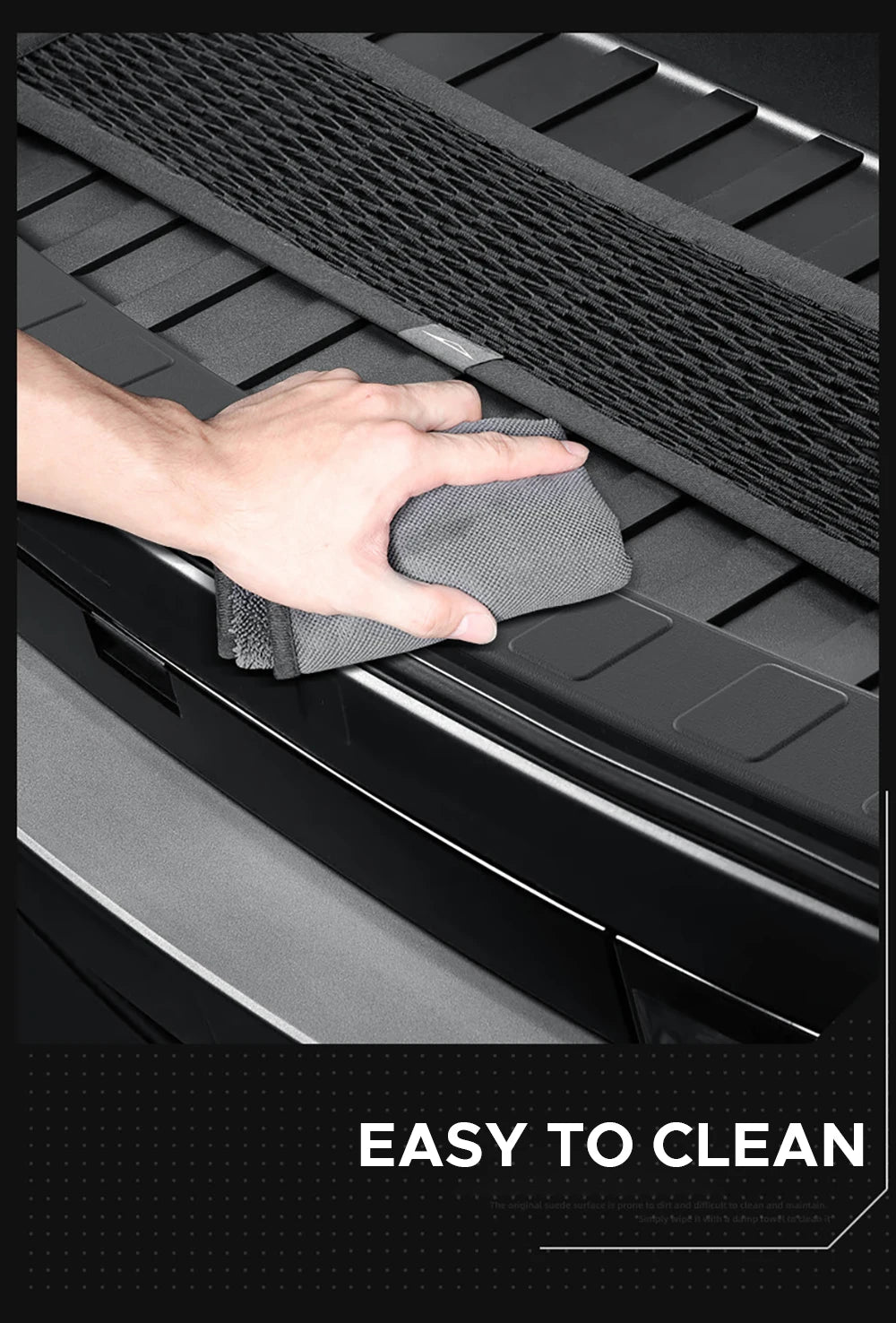 Tira de umbral compatible con accesorios Cybertruck 2023 2024, TPE para todo tipo de clima, resistente al agua, tira de protección para el umbral de la puerta del maletero delantero.