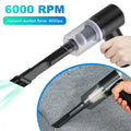 6000Pa Wireless Car Vacuum Cleaner 120W Dust Catcher Strong Suction Powerful Portable Cleaning Machine Dual Use for Home and Car