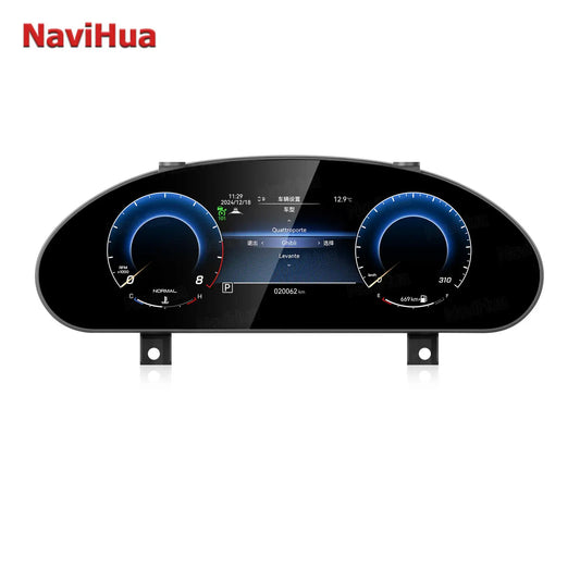 12.3 Inch Car Digital Cluster for Maserati GranTurismo GT 2007 2015 Auto LCD Dashboard Speedometer Virtual Cockpit New Upgrade