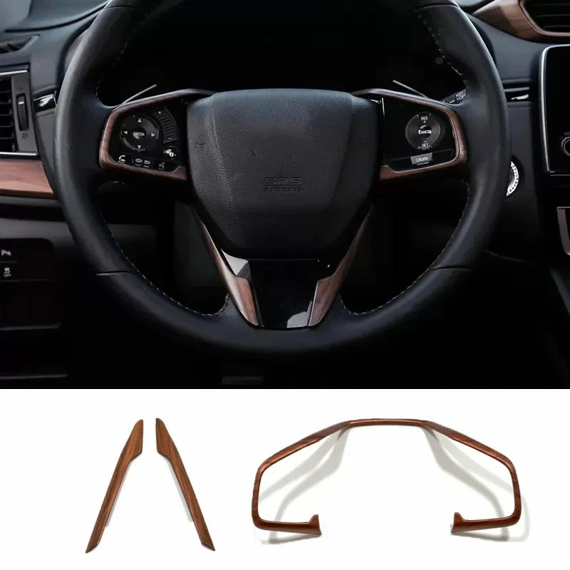 For Honda CRV CR-V 2017 2018 2019 2020 2021 2022 Peach Wood Interior Accessories Decoration Cover window switch gear panle cover