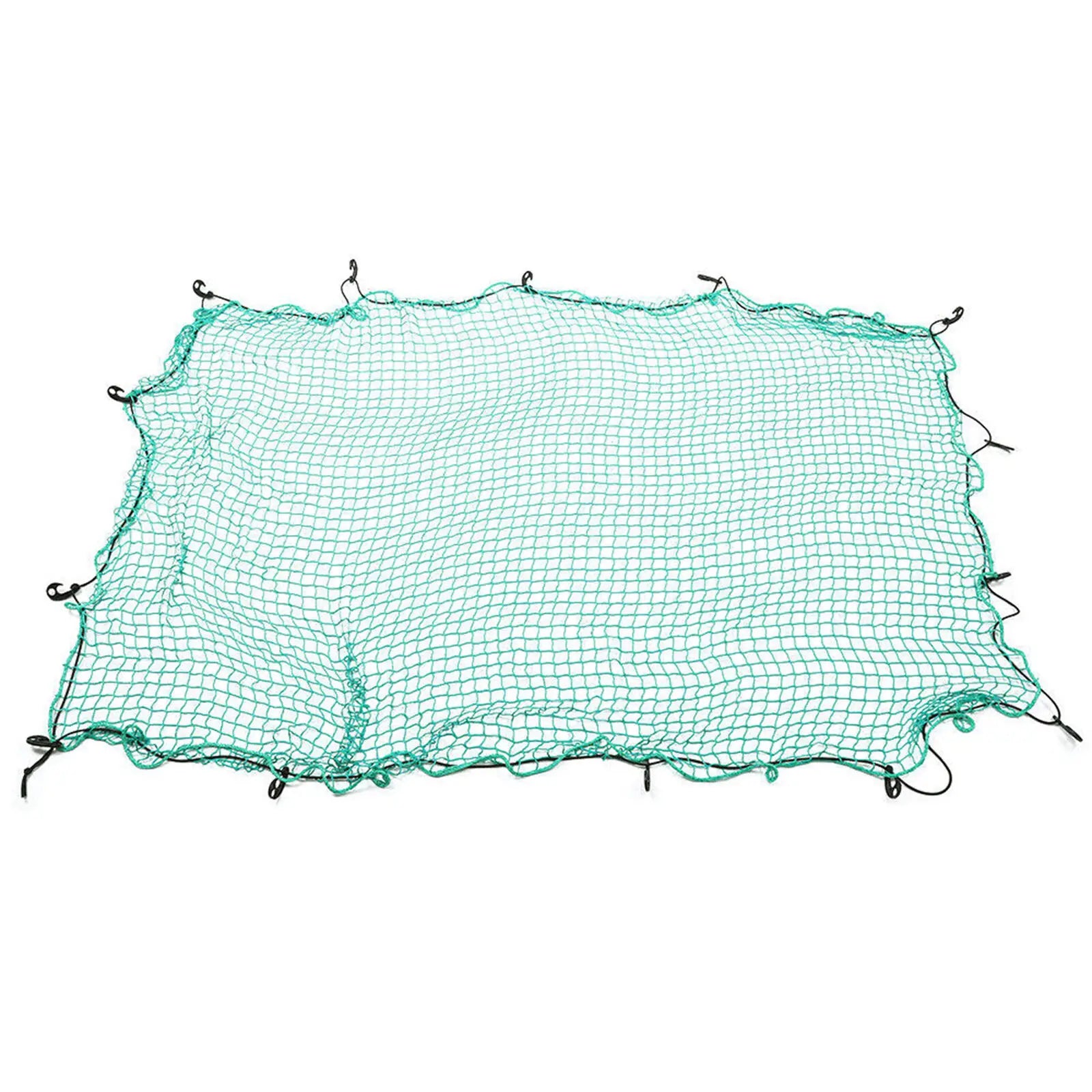 Universal Green Truck Cargo Net Polyethylene Roof Trailer Mesh Cover Professional Luggage Secure System Heavy Duty Extendable