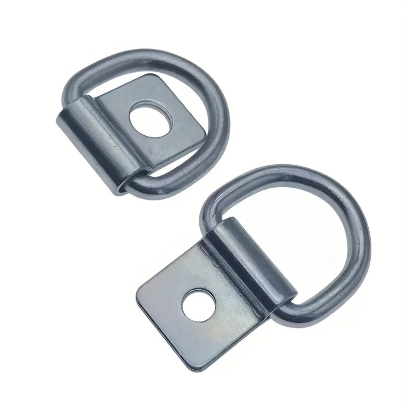 Car Fixed Pull Ring Trailer Vehicles Accessories 10mm Hook Truck Hook Ground Buckle Bed Ring Truck Cargo Fixed Hook Handle Set