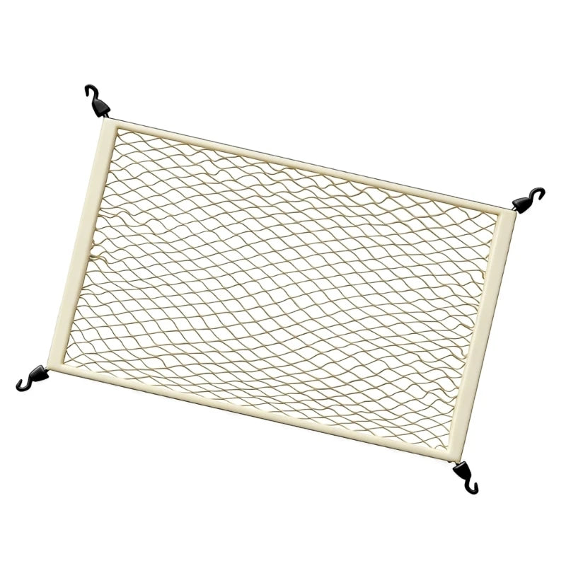 652F Heavy Duty Cargo Net Secure Item Holder Net for Truck Bed with Reinforced Construction Secure Storage in Harsh Weather