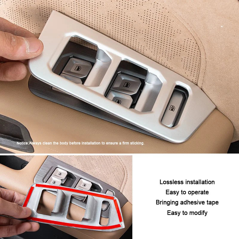 For Jetour Traveler T2 2023 2024 2025 Interior Car Accessory, Rear Air outlet Frame Center Gear Shift Panel Door Handrail Cover