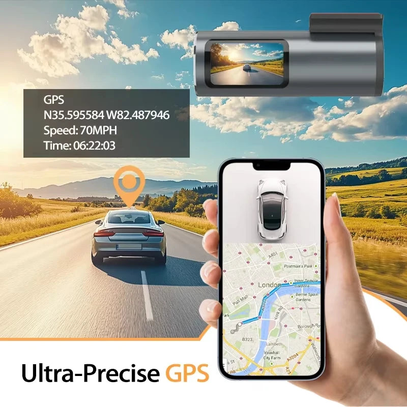 Dash Cam 4K 2 Inch Mini Car Dvr Dual Lens With GPS WIFI 24h Parking 1080P Rear View Camera Night Vision Black Box