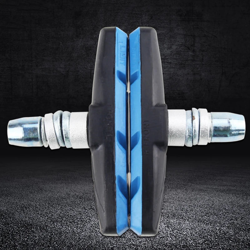 Bike Brake Pads V-Brake Rubber Road Bike Brake Holder Pads Shoes Blocks Rim Brake Anti-Resistance Cycling Accessories