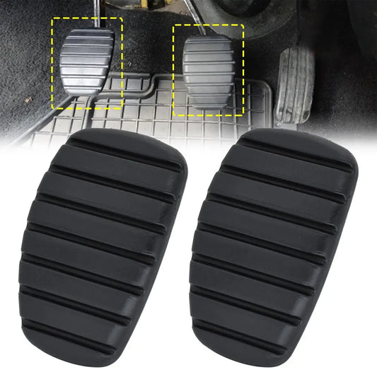 2x Rubber Car Clutch Brake Pedal Cover Pads for Renault Megane Laguna Clio Kangoo Scenic Espace Modus Trafic Twingo Vel Satis