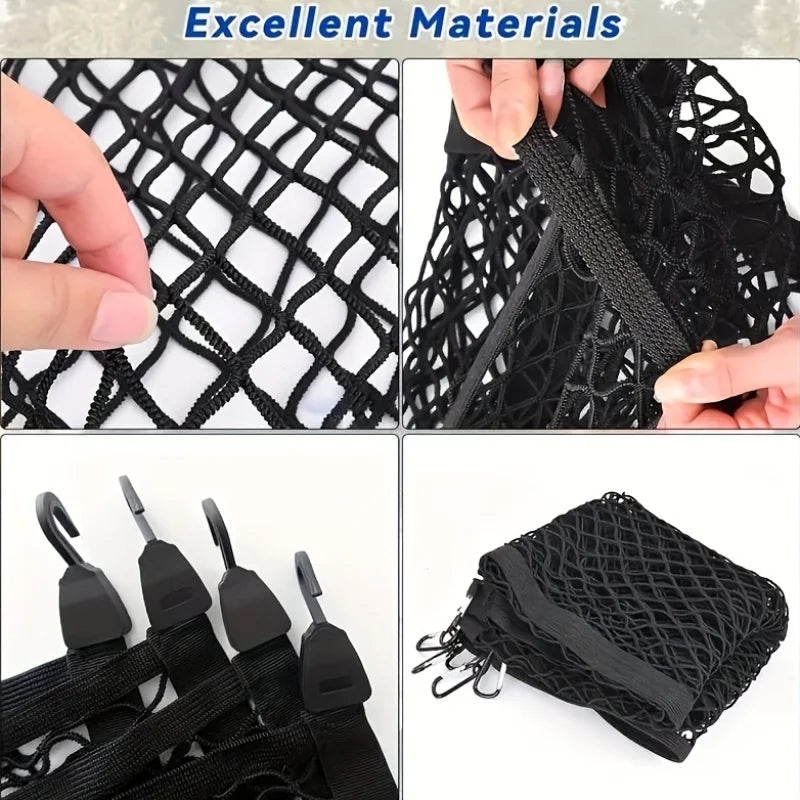 Multi-functional elastic truck trunk net, high-strength cargo net, practical design, flexible transportation safety net