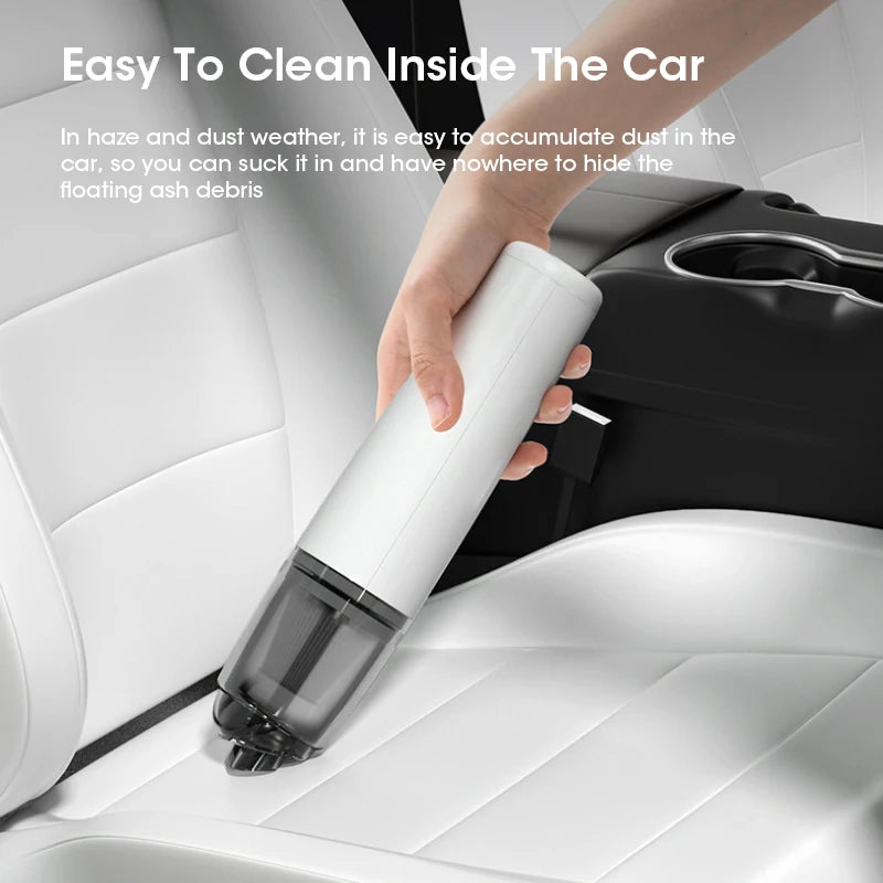 Multi-Functional Mini Wireless Handheld Car Vacuum with Strong Suction Low Noise Portable Essential for Home and Car