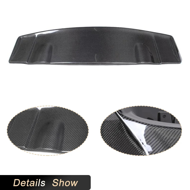 Carbon Fiber Car Rear Roof Spoiler Wings For Volkswagen VW Scirocco Standard 2008-2013 Not R Auto Rear Trunk Roof Wing Lip FRP