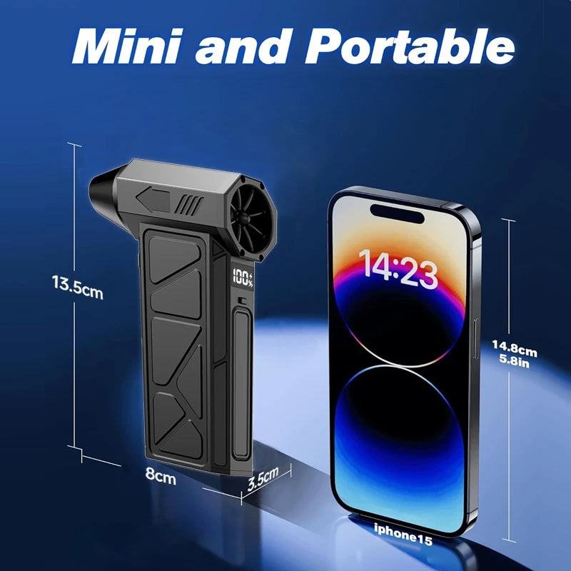Wireless Mini Handheld Car Vacuum 130000RPM Cleaner High-Power Suction Blowing Perfect for Cleaning Drying