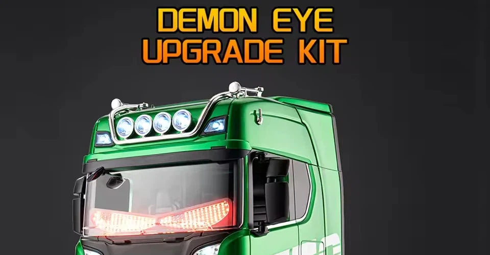 Accesorios para camión RC 1501, luz Demon Eye, tractor de control remoto, piezas de actualización para modelo de camión de control remoto 770S, juguete