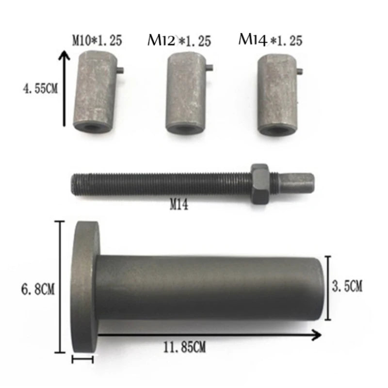 1Set Motorcycle Crankshaft Tool M10 M14 Steel Heavy Duty Motorcycle Specialty Tool Easy Installation Stable Performance
