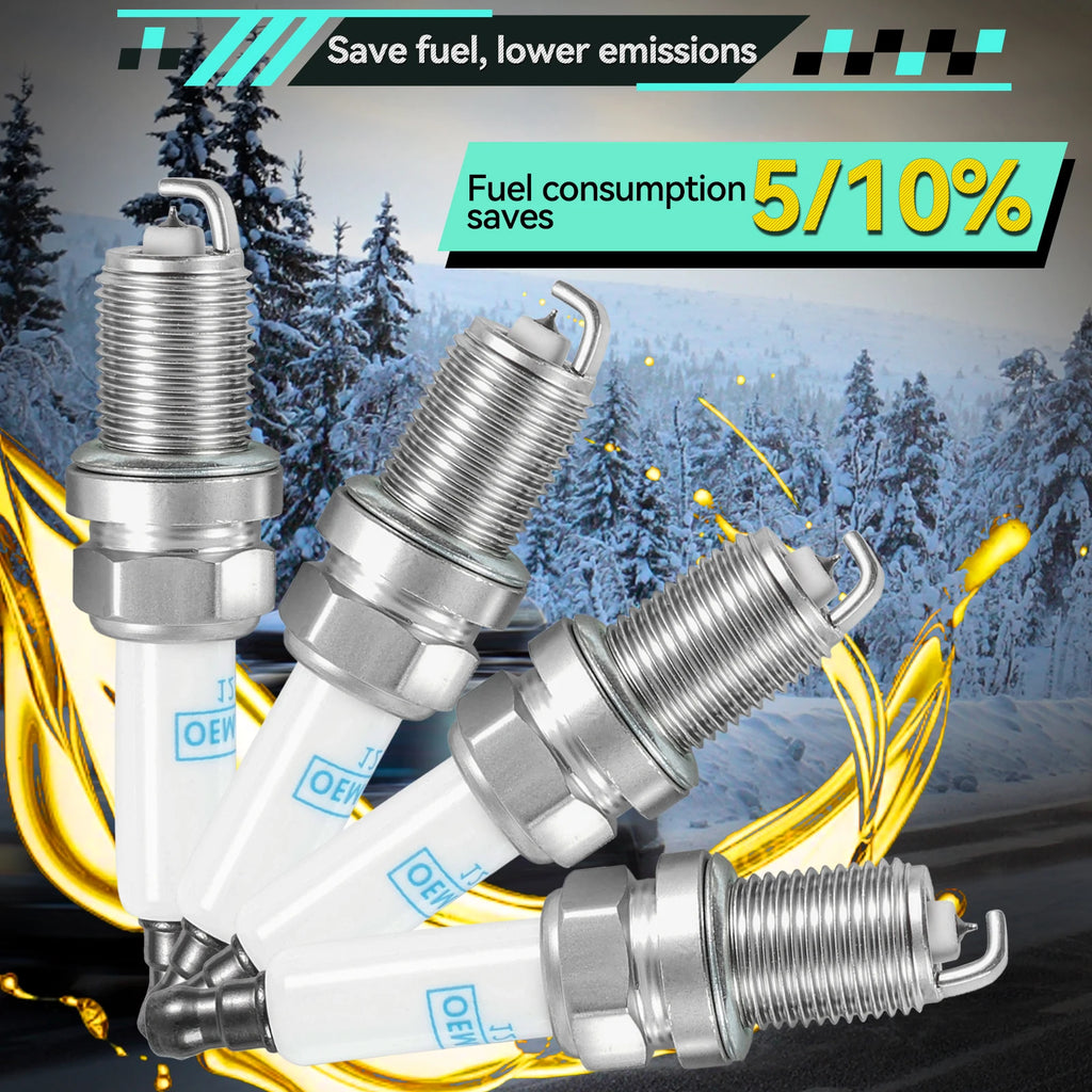 4Pcs OEMASSIVE 55576026 Iridium Spark Plugs （1.4L L4）For Buick Encore 2013-2021 Chevy Cruze 2011-2015 Sonic 2012-2020 Trax 13-21