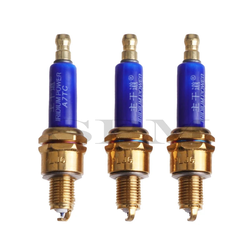 3 Pcs/lot High-performance Iridium A7TC Spark Plug For GY6 50cc-150cc ATV Dirt Bike Pit Bike Scooter Motorcycle Accessories