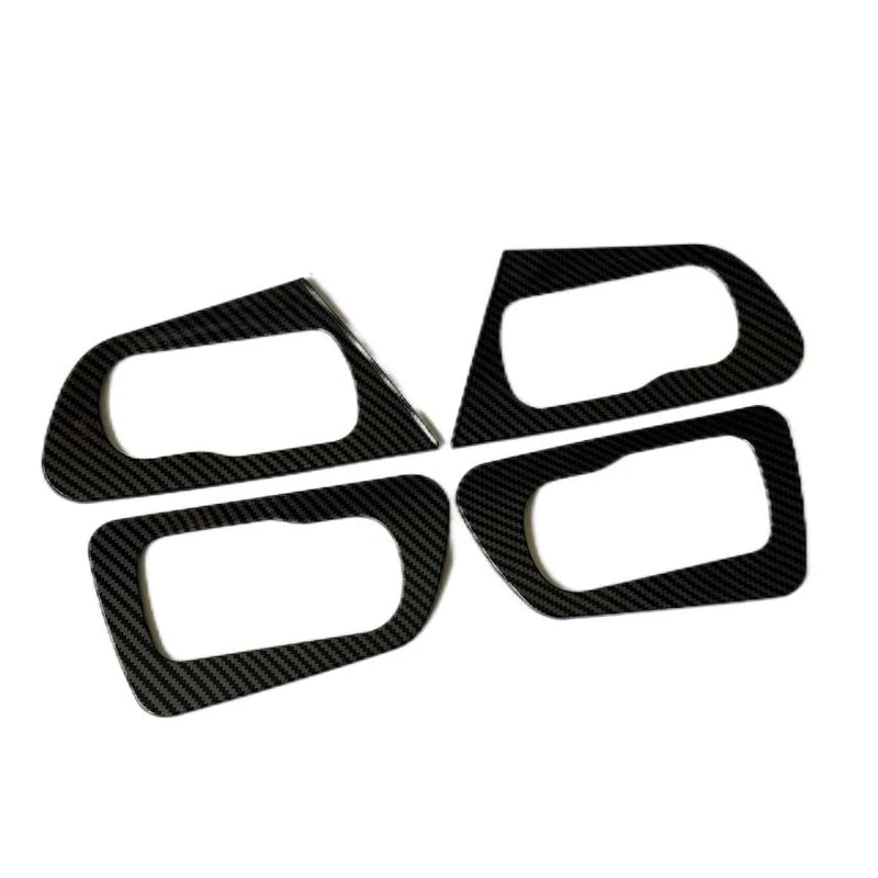 For Nissan Qashqai 2007 2008 2009 2010 2011 2012 2013 J10 Car Accessories Carbon Fiber Style Interior Door Handle Cover Trim