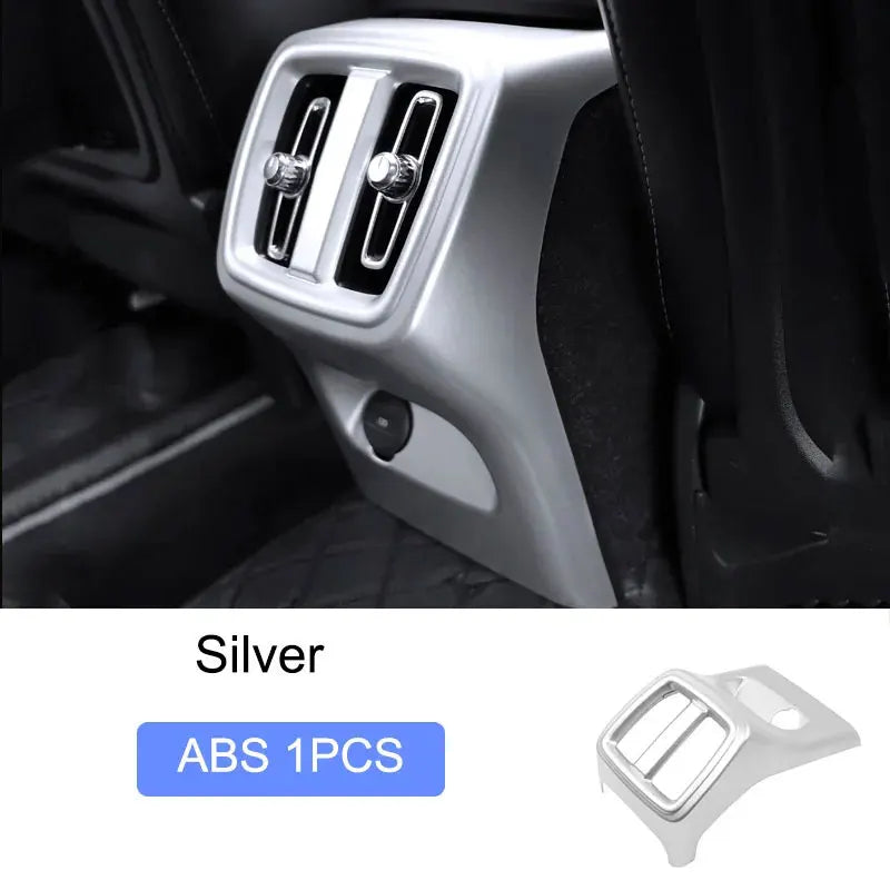 For Volvo XC40 C40 car interior decoration with ABS car accessories, carbon fiber texture, black gloss