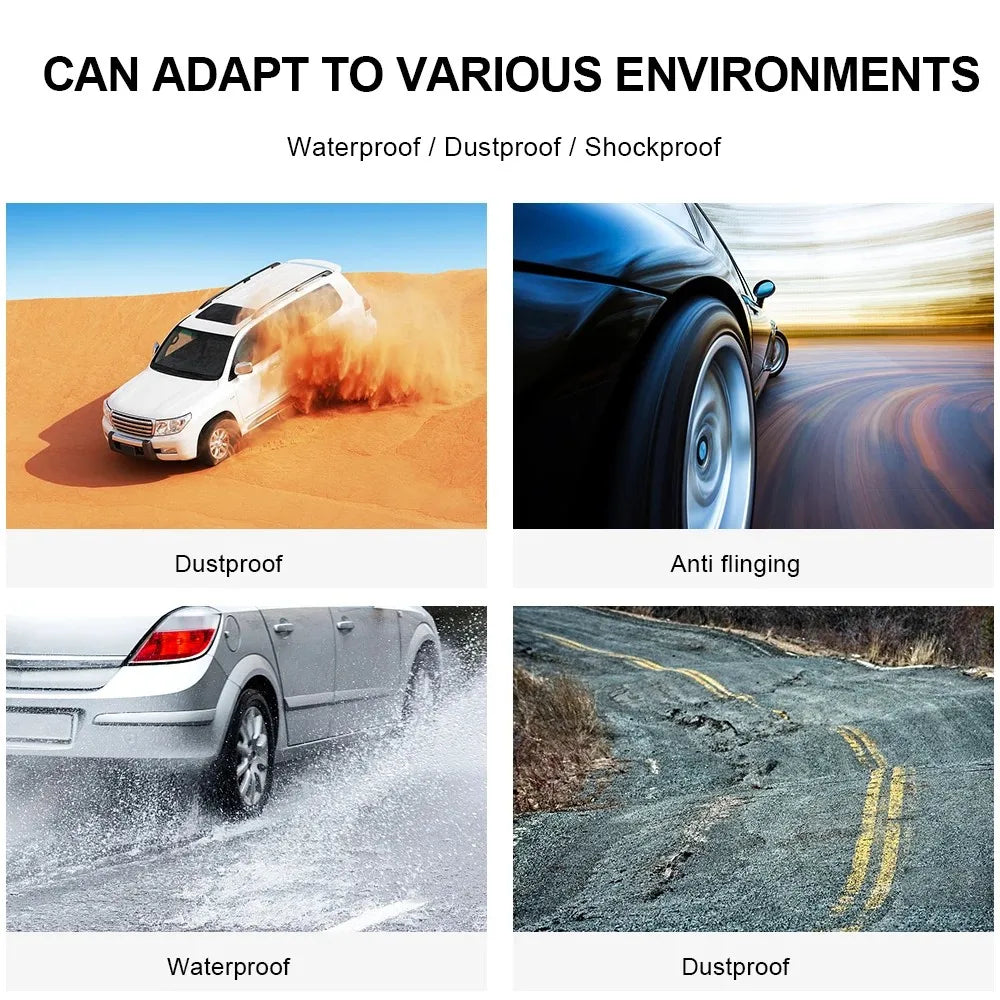 Digital LCD Display Car Accessories with 4 External Sensors Tyre Pressure Monitoring System Universal Solar TPMS
