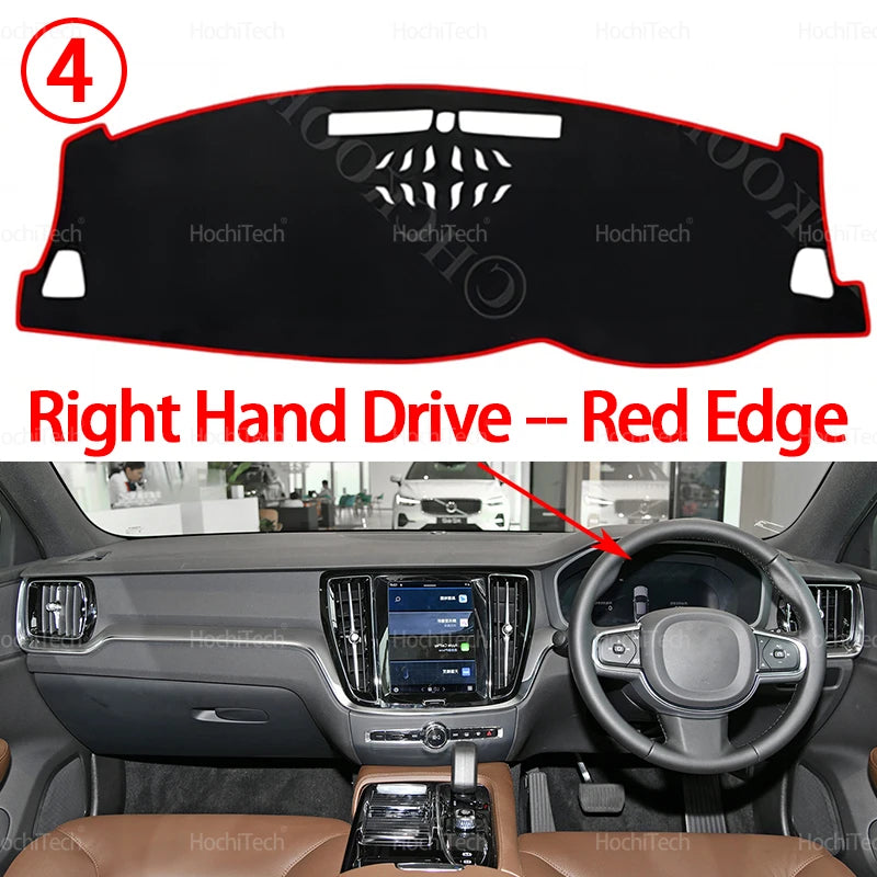 Car Dashboard Cover Dash Mat for Volvo V60 S60 T8 2019~ 2024 Pad Sunshade Cushion Sunshield Nonslip Anti-UV Accessories