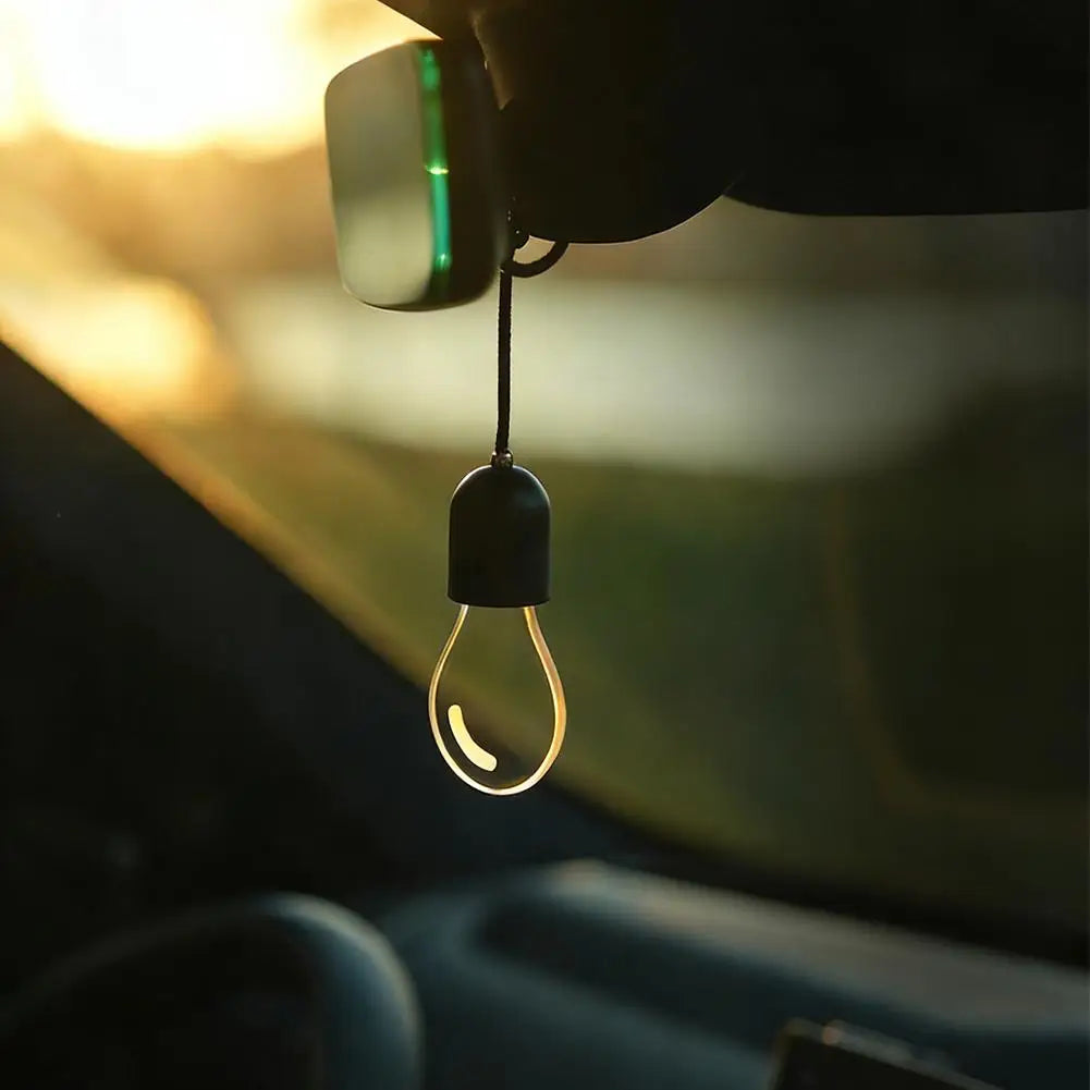 Car LED Light Bulb Pendant Creative Atmosphere Light Hanging Ornament Interior Decor Accessories for Auto Rearview Mirror Decora