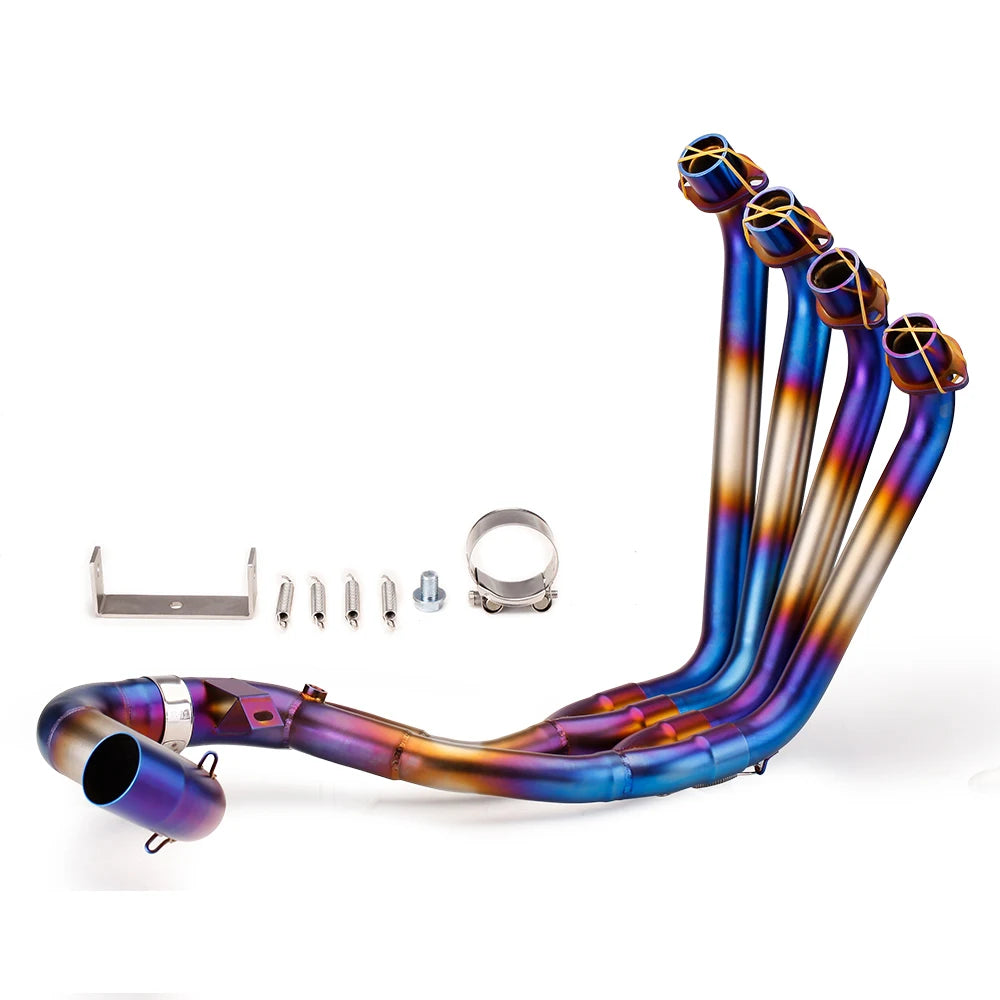 Tubo deslizante para Honda CBR650R CB650R CBR650F CB650F 2014-2025 sistema de Escape de motocicleta tubo frontal inoxi