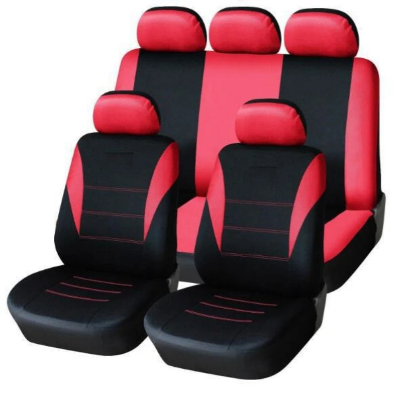 Car Seat Covers Full Set Universal Breathable Fabric for Interior Accessories for Trucks Van and SUV Seat Protection Cover