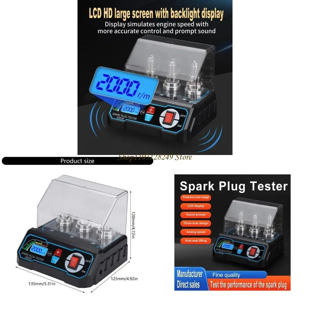 Adjustable Spark Plugs Tester with Clear LCD Display Suitable for Accurate Diagnosis&Easy Operation in Automotive Repair