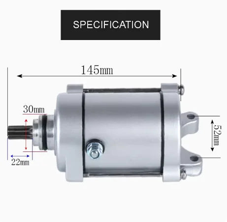 high quality Motorcycle Engine Electric Starter Motor fit for Honda CG110 CG125 CG150 125cc 150cc Engine Spare Parts
