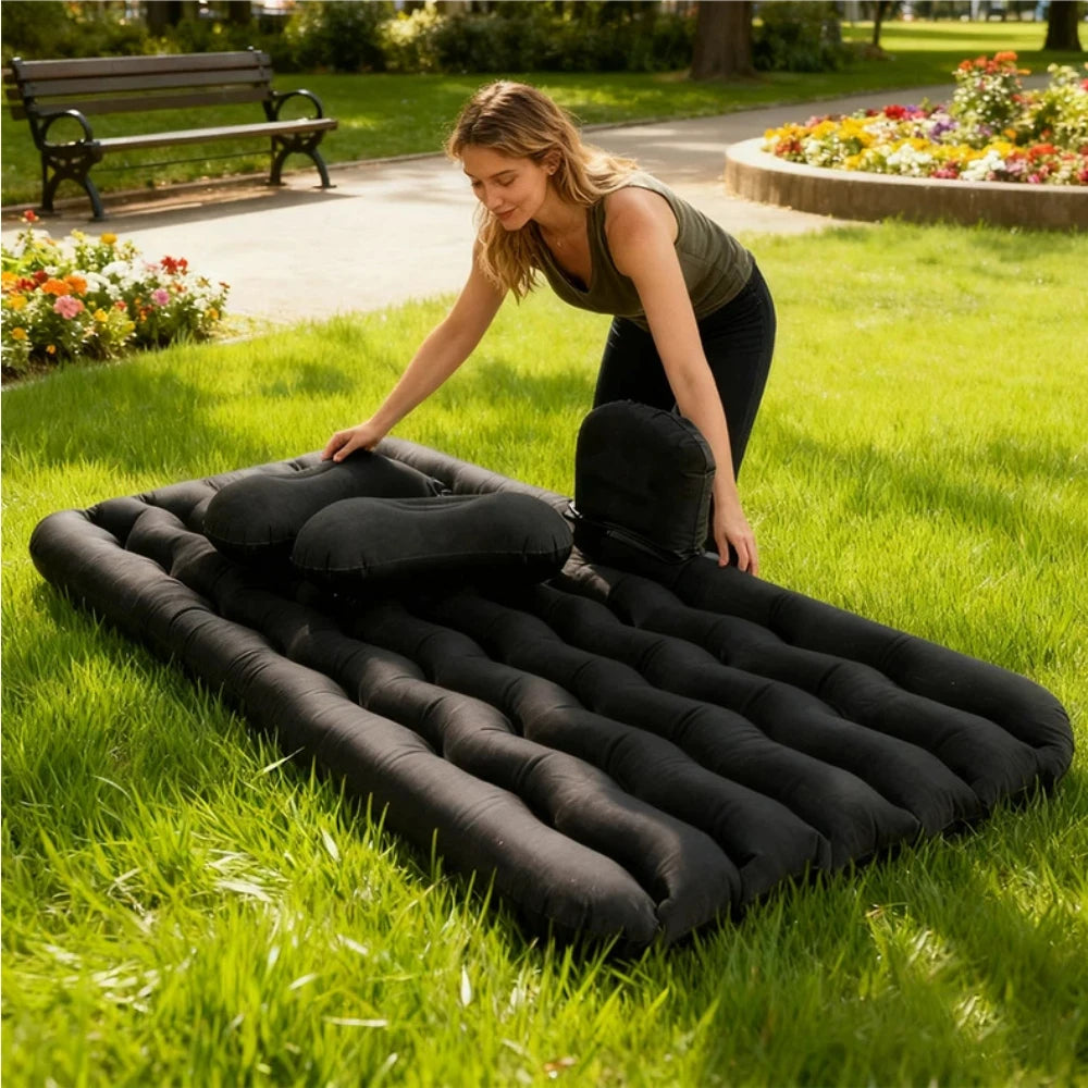 Universal Car Air Bed Rear Folding Sleeping Air Mattress Travel Cushion Bed for Vehicle